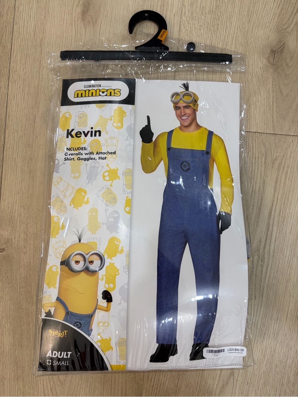 Spirit Kevin Minion Costume in Yellow and Blue
